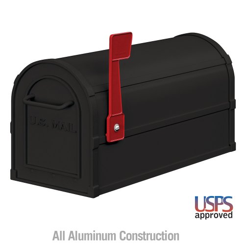 Salsbury 4850Blk Heavy Duty Rural Mailbox - Black #TOP1