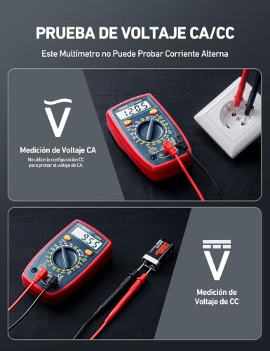 AstroAI Digital Multimeter Voltmeter Strommessgerät Tester