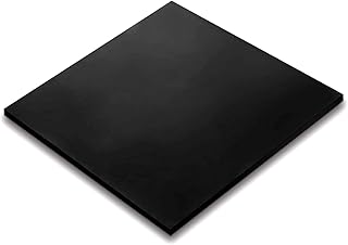XMRISE Rubber Sheets Strips Gaskets Pads Sealing Cushioning Anti-Vibration Anti-Slip Black Supports Protective 500mm x 500mm,Thickness10mm