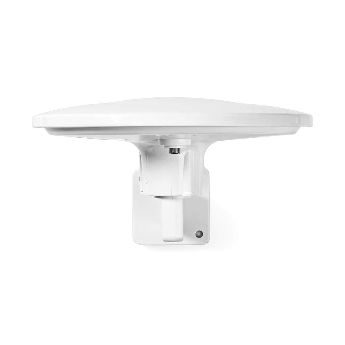 NEDIS - Antenna HDTV - Guadagno 46dB - FM/VHF/UHF - Portata 50 km - per esterni - Bianco ANOR5003BK700, compatta