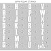 S.E.I 61 Pieces Iron-On Letters: 2 Inch Small Iron-On Letters for Clothing, Block Fabric Letters for T-shirts, Jerseys, & More (Block Flock, White)