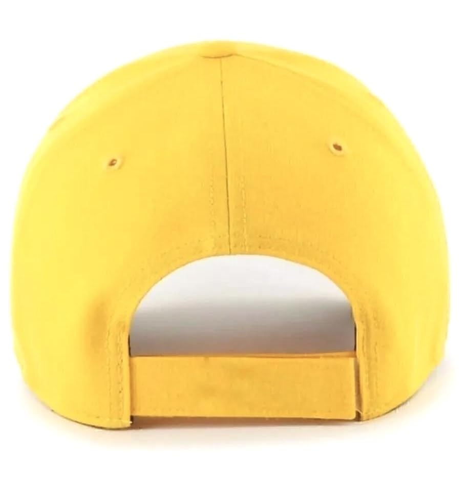 Gorra deportiva clásica ajustable amarillo/marrón para niños miniatura 2