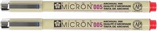 MARCADOR TECNICO NANKIN PIGMA MICRON 005 - VERMELHO - USO PROFISSIONAL