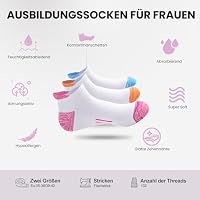 Niofind Sneaker Socken Damen, 6 Paar Sportsocken Atmungsaktives Gepolstert – Ansicht 5