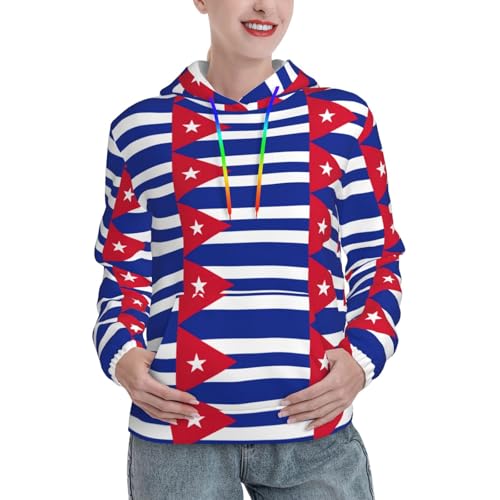Sweat à capuche cubain graphique pour vos balades d'automne