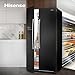 Hisense RS694N4IBF Freestanding Side-by-Side Door American Fridge Freezer 562L 91 x 178.6 x 74.3 cm (W x H x D), Black, Varnished Door Hisense RS694N4IBF Freestanding Side-by-Side Door American Fridge Freezer 562L 91 x 178.6 x 74.3 cm (W x H x D), Black, Varnished Door