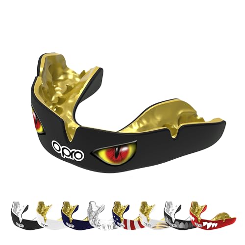 OPRO Instant Custom-Fit Mouthguard, Dentist Level Gum Shield Adult and Kids, OPRO Mouth Guard Boxing and MMA