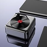 Design rétro : découvrez le charme de la nostalgie avec notre haut-parleur compatible Bluetooth doté d'un design de disque vinyle analogique rotatif. Cet ajout élégant à votre décor crée un effet visuel captivant tout en jouant de la musique, améliorant votre expérience d'écoute générale.