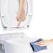 Produktbild Ram® WC-Sitz mit Schnellentriegelung, Absenkautomatik, mit Scharnieren, Toilettensitz aus ABS, Weiß