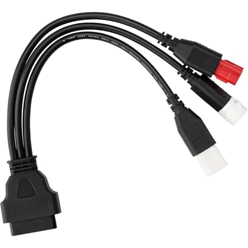 3pin 4 pin 6pin Motor obd2 Cable 3pin 4pin 6pin to 16pin Euro5 OBD Motorbike 3 in 1 OBDii Diagnostic Adapter Scanner Connector Cable for Yamaha Motorcycle Kline for Honda CRF K-T-M X- MAX T Racer