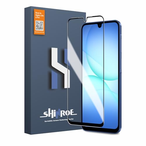 Image of Tempered Glass for Samsung Galaxy A17 | M17 | F17 | M36 | F36 (6.7 Inch) Military Grade 9H Screen Guard, Anti-Scratch, Shatterproof, Edge-to-Edge Full Coverage - Black Border