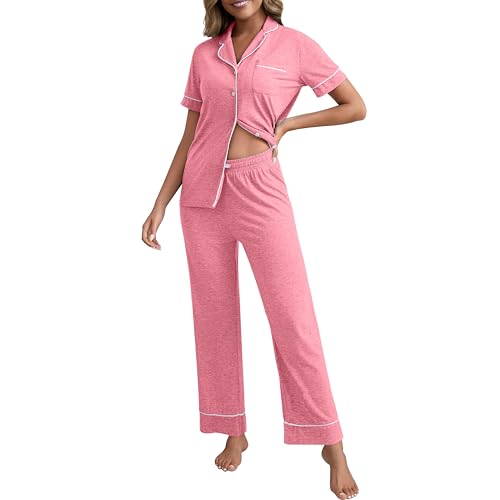 PNAEONG Women's Cotton Pajama Set – Tank Top & Shorts Sleepwear - View #5