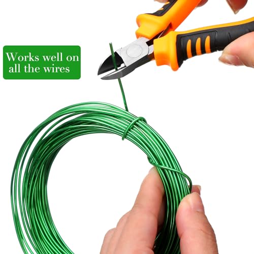 Mudder 5 Roll Aluminum Bonsai Training Wire Tree 160 Feet Total with Bonsai Wire Cutter Anodized Training for Holding Branches Small Trunks (Classic)