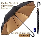 ÜBERZEUGEND STARKE RAHMENKONSTRUKTION – Wollen Sie einen Marken Regenschirm, der stärkstem Regen und jedem Wetter standhält? Dies ist einer der stärksten und dauerhaftesten Stockschirme den Sie jetzt kaufen können! Unser Schirm ist mit Fiberglasstock, Glasfiber Rippen und sehr luxuriösem Griff. Der Regenschirm ist windsicher, sehr leicht und dauerhaft langlebig.