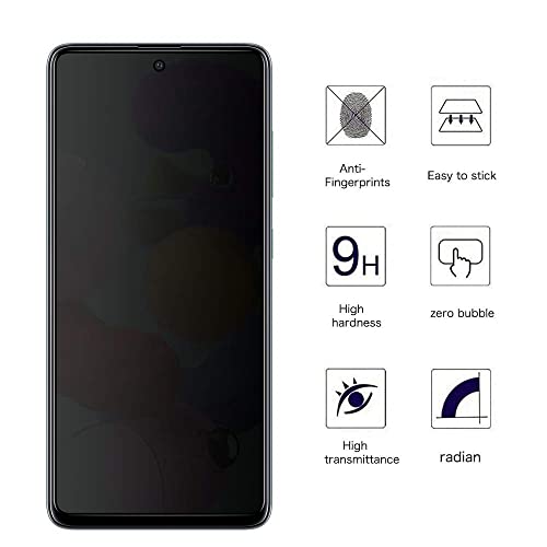 Image of Mr.Shield Designed for Samsung Galaxy M31s, Privacy Screen Protector Tempered Glass Guard, Anti-Glare Anti-Fingerprint Easy Install - [1 Pack]