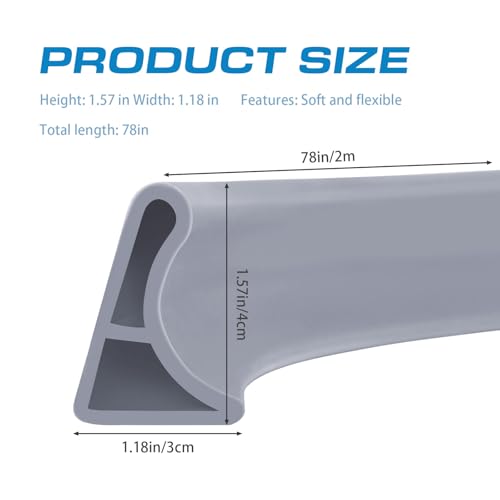 Barriere de douche anti débordement flexible pour retenir l'eau au sol - 3
