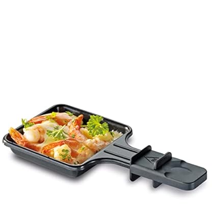 Küchenprofi Raclette TWIN Mit Steinplatte - Tischgrill für 2 Personen Mit Grillplatte Aus Granit, 2 Beschichtete Pfännchen - Mini Raclette – Bild 3