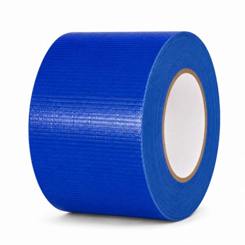 Image of GGR Supplies CDT-36 Industrial Grade Cloth Duct Tape, Dark Blue 4 Inch x 60 Yards, Waterproof UV Resistant Heavy Duty, Clean Removal with No Sticky Residue for Repairs, Packaging, and Bundling