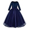 Toddler Flower Girl Dress Winter Long Sleeve Tutu ... #2