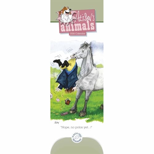 Carousel Worldwide, Alison's Animals 2026 Slim Wall Calendar