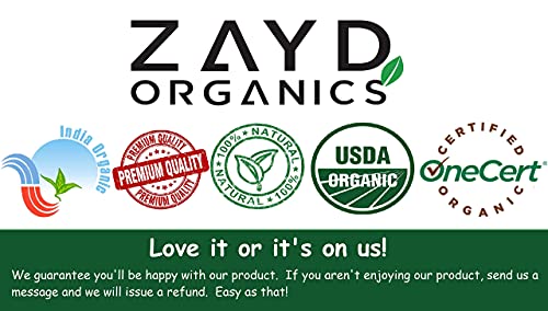 Zayd Organics Fennel Seeds, Fennel Whole, Saunf, USDA Organic, 16oz (454g)