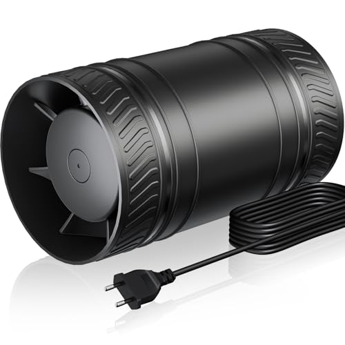 MOCINE Elektronische Lüfter, 100mm Rohrventilator, hocheffizienter Abluftventilator mit leisem Betrieb – ideal für HVAC-Belüftung in Keller, Bad, Werkstatt, Dachboden oder Grow-Zelt MOCINE Elektronische Lüfter, 100mm Rohrventilator, hocheffizienter Abluftventilator mit leisem Betrieb – ideal für HVAC-Belüftung in Keller, Bad, Werkstatt, Dachboden oder Grow-Zelt