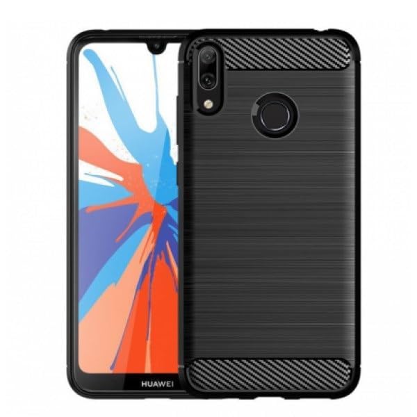 Image of Hybrid Carbon Fiber Back Case for Huawei Y7 2019,Y7 Prime 2019 (Black)