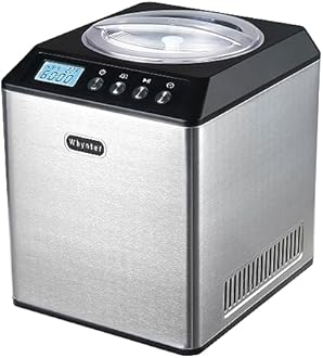 Whynter ICM-201SB 2.1 Quart Capacity Upright Automatic Compressor Ice Cream Maker with Stainless Steel Bowl in Black
