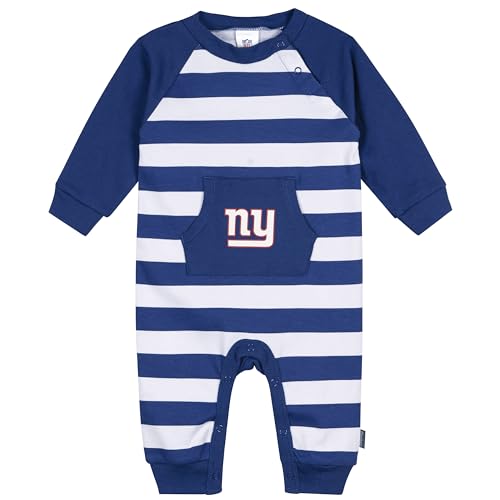 Gerber Baby Boys' NFL Team Footless Coverall, Giants, 3-6 Months