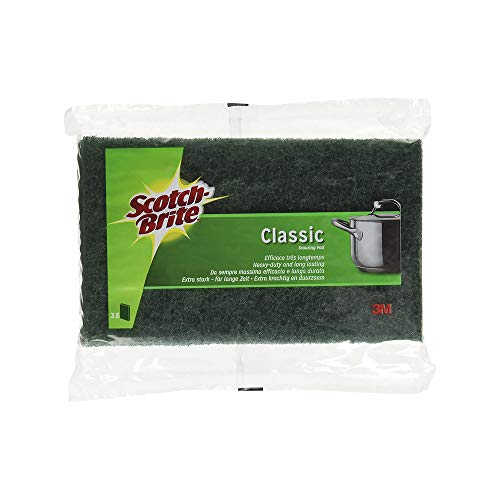 3M Scotch-Brite 223 Heavy Duty Scour Pad, 6" X 3.8", 3-Pack