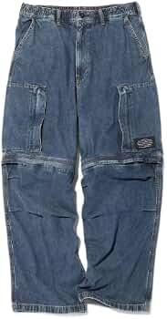 Amazon | GU UNDERCOVER DENIM CONVERTIBLE WIDE CARGOPANTS 67BLUE