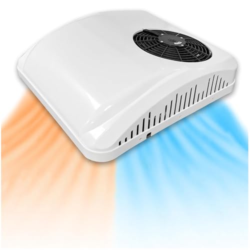 ZEEKYFOR Rooftop RV Air Conditioner Electric Parking DC Air Conditioner 2300W/7900BTU Cooling & 1000W Heating, for Car, Truck, Trailer, Boat, Caravan,220V