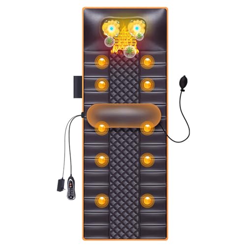 oiakus Tapis de Massage Complet du Corps avec Chaleur, Massage Shiatsu du Cou, Housse de siège de Massage Intelligente pour soulager Les douleurs lombaires du Dos et des Jambes