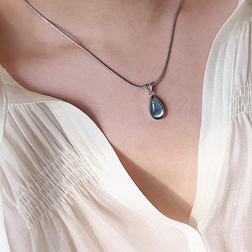 Rucibene Pendant Necklace For Women And Girls, 18K Gold Necklaces, Adjustable Necklace With Drop-Shaped Pendant #TOP3