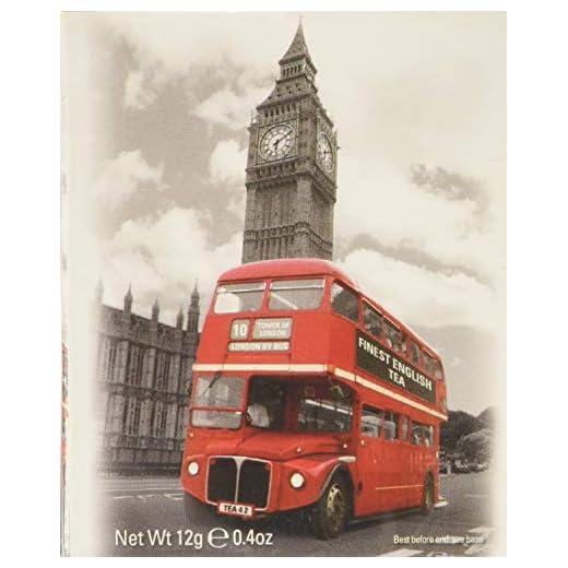 Black And White Red Bus Afternoon Tea 6 Teabag Carton