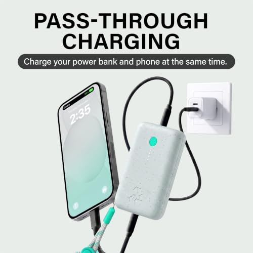 Image of Nimble Champ Portable Charger, 10000mAh Power Bank Fast Charging, 20W Dual USB-C Battery Pack with Cable, Travel Essential Power Bank for iPhone Galaxy Tablet iPad MacBook