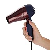 BORDSTRACT Secador de Pelo Plegable Compacto del Viaje de la manija, secador de Pelo portátil 1500W 7.1 * 5.9inch 220V(marrón)