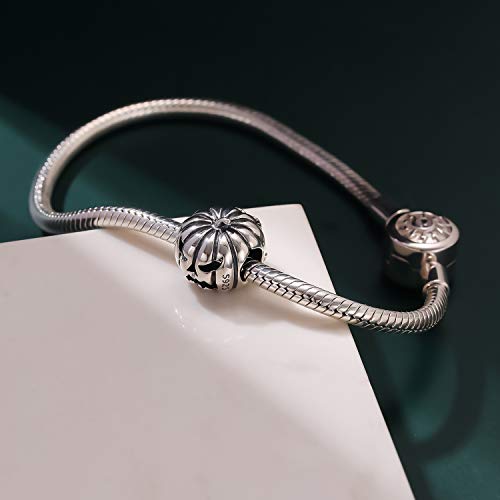 Soukiss Happy Halloween Charms Gifts 925 Sterling Silver Pumpkin Holiday Beads For Pandora Charms Bracelets For Girls Kids #TOP1