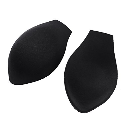 iiniim 2PCS Men's Enlarger Sexy Swimwear Penis Pouch Pad Swimming Trunk Swim Brief Shorts Underwear Pad Black One Size