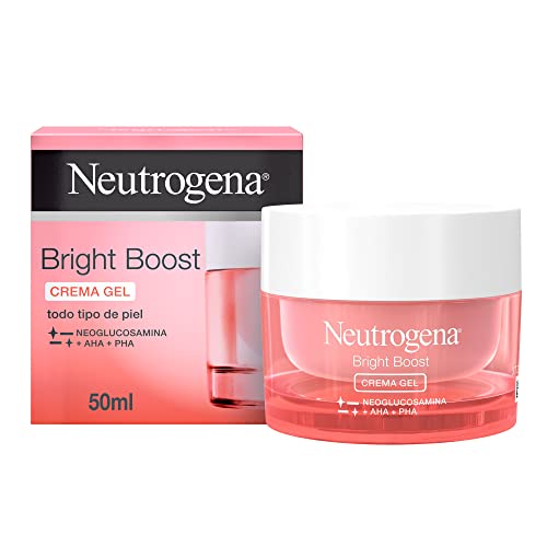 Neutrogena Bright Boost Crema Gel de Día, Hidratante Facial con Neoglucosamina, 50 ml