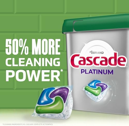 Cascade Platinum Dishwasher Pods, Dishwasher Detergent, Dish Detergent Soap, Fresh, 12 count - View 6