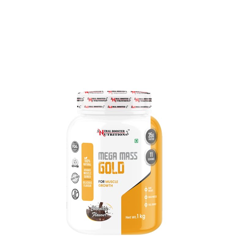 Animal Booster Nutrition Mega Mass Gold Weight Gainer Powder/Mass- 1Kg (Chocolate Flavour)) (B07WCP165Y) Amazon Price History, Amazon Price Tracker