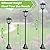 Greluna 68 Inches Solar Lamp Post Light Outdoor, Warm White, IP45 Waterproof Solar Post Lights Outdoor, Pole Lights Decorative Lamp for Yard Garden Patio Lawn Pathway Driveway Front/Back Door2 Pack,