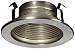 Baffle Trim Recessed Light Fixture Trim, For use with 4" recessed lights, Brushed Nickel