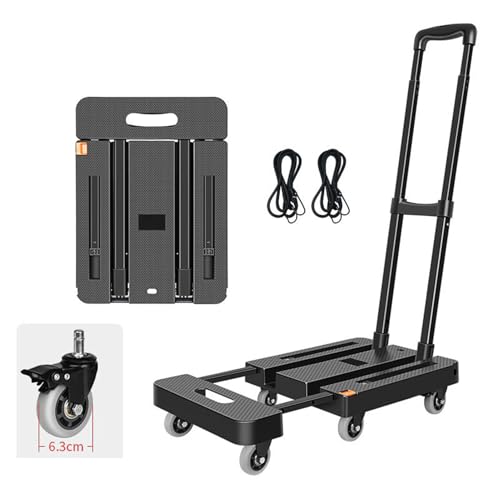 Chariot utilitaire pliant FTVOGUE en fer et ABS pour courses et bagages - 6