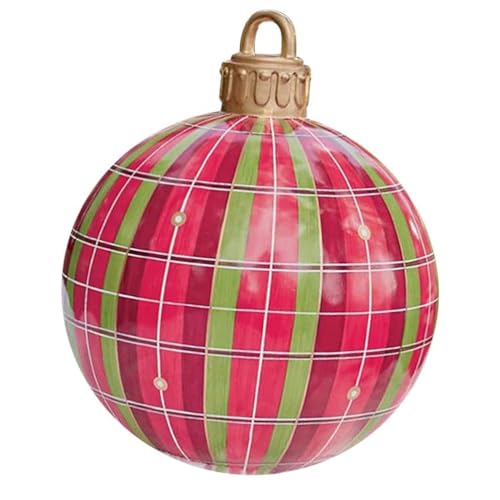 Boule de Noël gonflable en PVC 60cm pour décoration de jardin