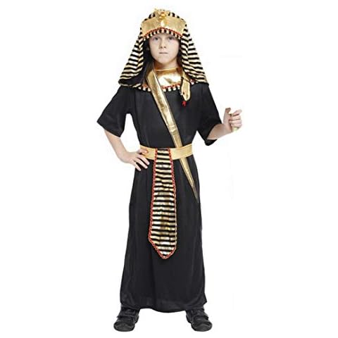 Brcus Boys Kids Egyptian Pharaoh Halloween Cosplay Costume Tunic Role Play Dress up X-Large Cover