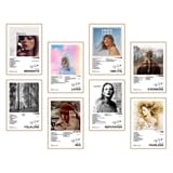 CodersParadise Pack of 8 Music-Inspired Album Art Wall Posters | Aesthetic Pop Music Fan Art Prints | 8x12 Inch (A4 Size) Wall Décor Posters with Glue Dots | Bedroom, Living Room, Office Decoration