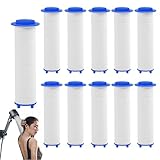 10Pcs Shower Head Filter Drivese, 2.95 Inch Ion Shower Dropse Head Filter PP Cotton Replacement Cartridge, Water Filter Core Cotton For Handheld Showerheads.