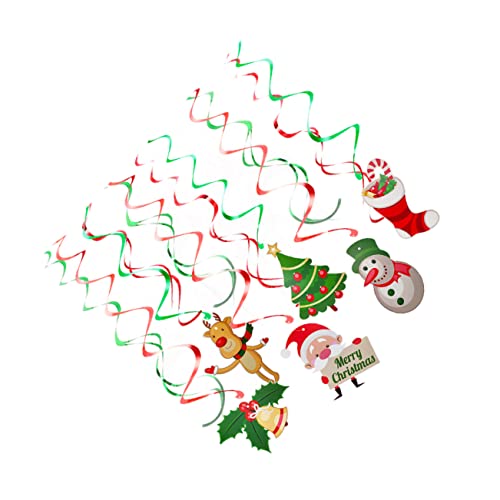 Artibetter 12st Christbaumschmuck Weihnachtliche Deckenaufhängung Weihnachtsfeier Wirbel Urlaub Hängender Strudel Weihnachtsdekoration Zum Aufhängen An Der Decke Büro Geschenk Weihnachtsbaum
